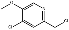 4-氯-2-(氯甲基)-5-甲氧基吡啶 结构式