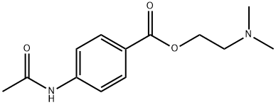 2-(dimethylamino)ethyl 4-(acetylamino)benzoate  结构式