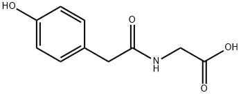 2-[2-(4-羟基苯基)乙酰氨基]乙酸 结构式