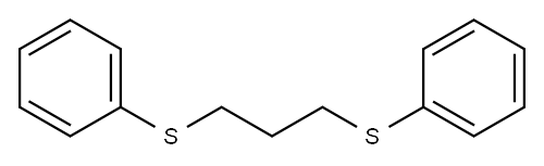 1,3-双(苯基硫代)丙烷 结构式