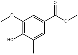 4-HYDROXY-3-IODO-5-METHOXYBENZOIC ACID METHYL ESTER 结构式