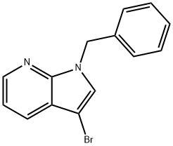 3-溴-1-苯甲基-1H-吡咯[2,3-B]吡啶 结构式