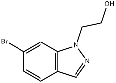 2-(6-BROMOINDAZOL-1-YL)ETHANOL 结构式