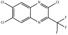 2,6,7-三氯-3-三氟甲基喹喔啉 结构式