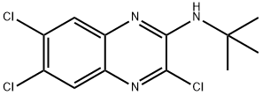 2-(N-叔丁基氨基)-3,6,7-三氯喹喔啉 结构式