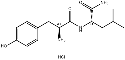 H-TYR-LEU-NH2 · HCL 结构式
