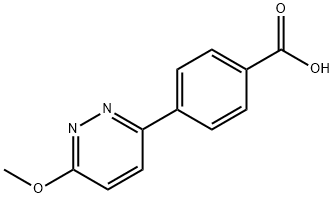 4-(6-甲氧基哒嗪-3-基)苯甲酸 结构式