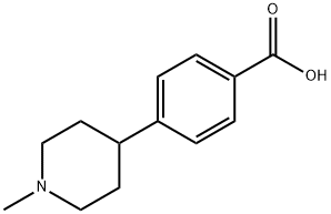 4-(1-甲基哌啶-4-基)苯甲酸 结构式