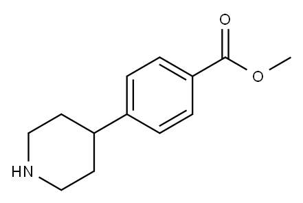 4-(哌啶-4-基)苯甲酸甲酯 结构式