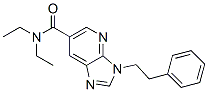 N,N-Diethyl-3-(2-phenylethyl)-3H-imidazo[4,5-b]pyridine-6-carboxamide 结构式