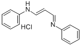 盐酸-N-(3-苯氨基-2-丙烯亚基)苯胺 结构式