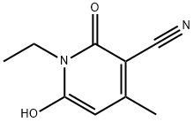 1-乙基-6-羟基-4-甲基-2-氧代-1,2-二氢-3-吡啶腈 结构式