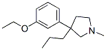 3-(m-Ethoxyphenyl)-1-methyl-3-propylpyrrolidine 结构式
