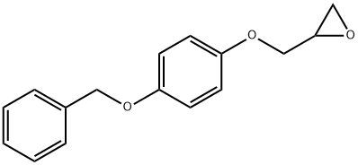 1-(4-苄氧基苯氧基)-2,3-环氧丙烷 结构式