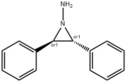 trans-1-Amino-2,3-diphenylaziridine 结构式
