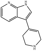 1H-Pyrrolo[2,3-b]pyridine, 3-(1,2,3,6-tetrahydro-4-pyridinyl)- 结构式