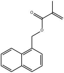 甲基丙烯酸(1-萘基)甲酯 结构式
