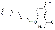 2-(2-benzylsulfanylethoxy)-5-hydroxy-benzamide 结构式