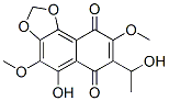 5-Hydroxy-7-(1-hydroxyethyl)-4,8-dimethoxynaphtho[1,2-d]-1,3-dioxole-6,9-dione 结构式