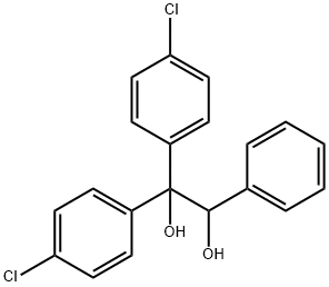 1,1-bis(4-chlorophenyl)-2-phenyl-ethane-1,2-diol 结构式