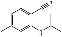 2-isopropylamino-4-methylbenzonitrile 结构式