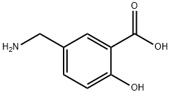 5-氨甲基-2-羟基苯甲酸 结构式