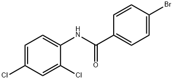 4-溴-N-(2,4-二氯苯基)苯甲酰胺 结构式