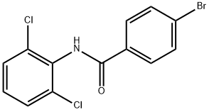 4-溴-N-(2,6-二氯苯基)苯甲酰胺 结构式