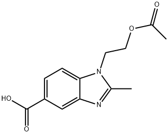 1-(2-Acetoxyethyl)-2-methyl-1H-benzo[d]imidazole-5-carboxylicacid