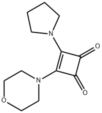 3-MORPHOLINO-4-TETRAHYDRO-1H-PYRROL-1-YLCYCLOBUT-3-ENE-1,2-DIONE 结构式