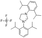 1,3-双(2,6-二异丙苯基)-4,5-二氢咪唑 四氟硼酸盐 结构式