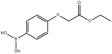 4-(2-乙氧基-2-氧代乙氧基)苯基硼酸 结构式