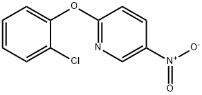 2-(2-CHLOROPHENOXY)-5-NITROPYRIDINE 结构式