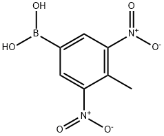 3,5-二硝基-4-甲基苯硼酸 结构式