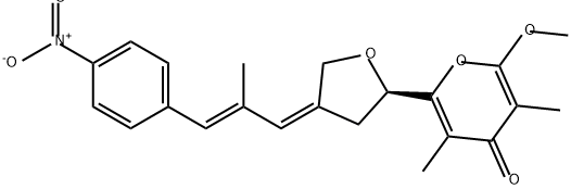 金链菌素 结构式