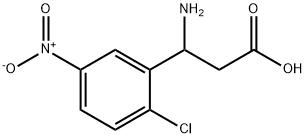 3-氨基-3-(2-氯-5-硝基苯基)丙酸 结构式