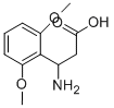 3-AMINO-3-(2,6-DIMETHOXY-PHENYL)-PROPIONIC ACID 结构式