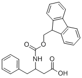 3-((((9H-芴-9-基)甲氧基)羰基)氨基)-4-苯基丁酸 结构式