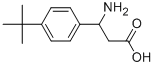 3-氨基-3-(4-叔丁基苯基)丙酸 结构式