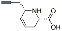 2-Pyridinecarboxylicacid,1,2,3,6-tetrahydro-6-(2-propynyl)-,(2S,6S)-(9CI) 结构式