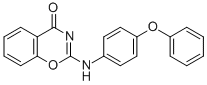 2-[(4-PHENOXYPHENYL)AMINO]-4H-1-BENZOXAZIN-4-ONE 结构式