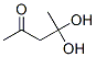 2-Pentanone, 4,4-dihydroxy- (9CI) 结构式