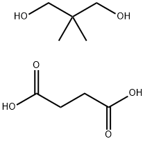丁二酸与2,2-二甲基-1,3-丙二醇的聚合物 结构式