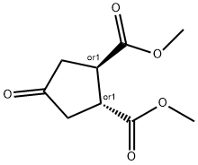 4-OXO-CYCLOPENTANE-TRANS-1,2-DICARBOXYLIC ACID DIMETHYL ESTER 结构式