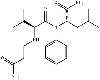 N-(2-CARBAMOYL-ETHYL)-VAL-LEU-ANILIDE 结构式