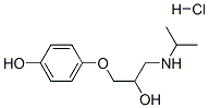 4-[2-hydroxy-3-[(1-methylethyl)amino]propoxy]phenol hydrochloride 结构式