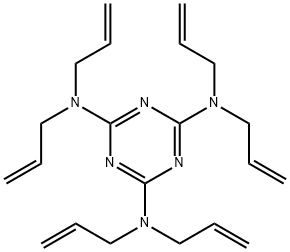 N,N,N',N',N'',N''-hexaallyl-1,3,5-triazine-2,4,6-triamine  结构式