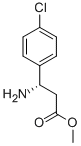 (S)-3-氨基-3-(4-氯苯基)丙酸甲酯 结构式