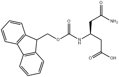 NΒ-芴甲氧羰基-L-Β-谷氨酰胺 结构式