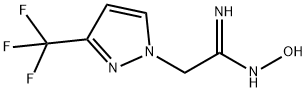 (Z)-N'-HYDROXY-2-(3-(TRIFLUOROMETHYL)-1H-PYRAZOL-1-YL)ACETIMIDAMIDE 结构式